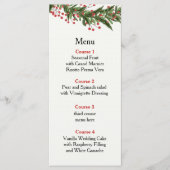 ホリ素朴ー冬のクリスマ結婚ス メニュー (正面)