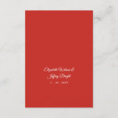 ホリ素朴ー・ウィンター・クリスマスの結婚枝 エンクロージャーカード (裏面)