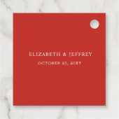 ホリ素朴ー・ウィンター・クリスマスの結婚枝 フェイバータグ (裏面)