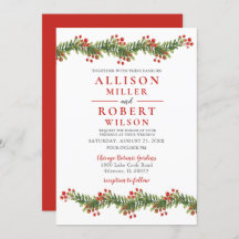 ホリ素朴ー・ウィンター・クリスマスの結婚枝