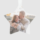 ホリ素朴ー・パインの両面カスタム写真 オーナメント (正面)