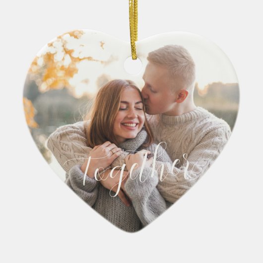 ホリ素朴ー・パインの両面カスタム写真 セラミックオーナメント (正面)