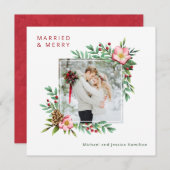 ホリ結婚したーメリーション植物写真 シーズンカード (正面/裏面)