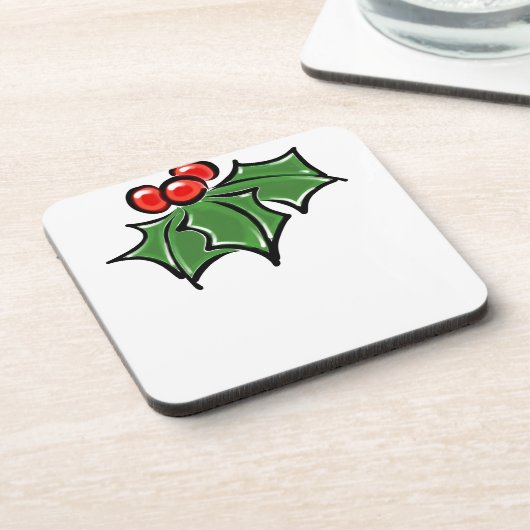 ホリ葉ーおもしろいの木の実 コースター (左側)