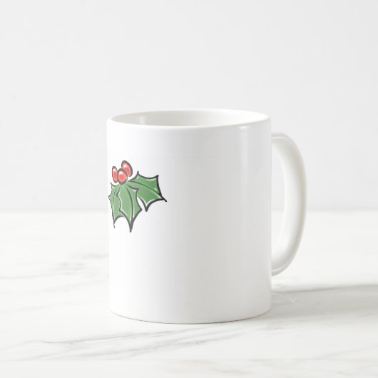 ホリ葉ーおもしろいの木の実 コーヒーマグカップ (正面右)