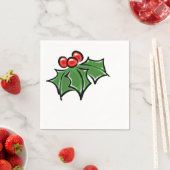 ホリ葉ーおもしろいの木の実 スタンダードカクテルナプキン (インサイチュ)