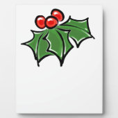 ホリ葉ーおもしろいの木の実 フォトプラーク (正面)