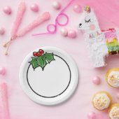 ホリ葉ーおもしろいの木の実 ペーパープレート (パーティー)