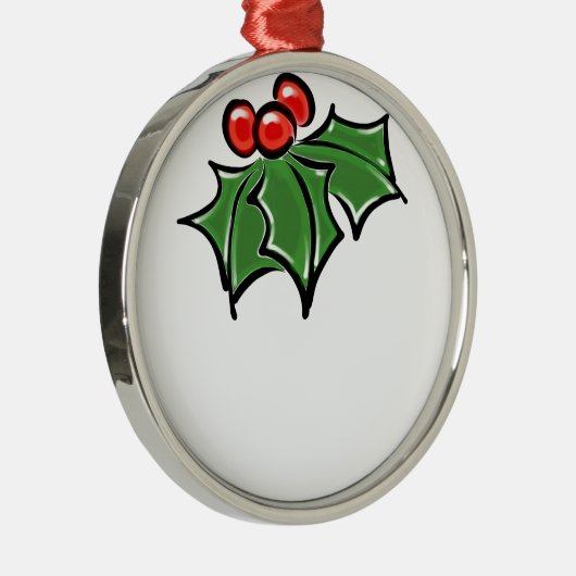 ホリ葉ーおもしろいの木の実 メタルオーナメント (右)