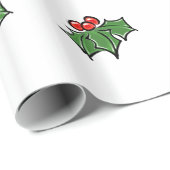 ホリ葉ーおもしろいの木の実 ラッピングペーパー (ロールコーナー)