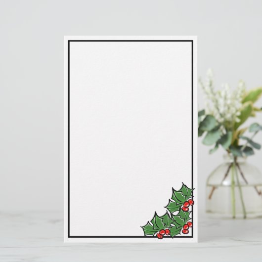 ホリ葉ーおもしろいの木の実 便箋 (スタンド正面)