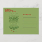 ホリ葉ーとベリーのメリークリスマスフォト シーズンポストカード (裏面)