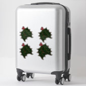 ホリ葉ーと果実のステンドグラスの外観 シール (スーツケース)