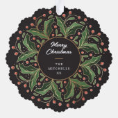 ホリ葉ーと果実のラウンドフォト オーナメントカード (裏面)