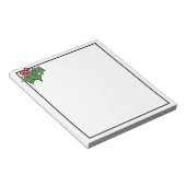 ホリ葉ーと果実 |クリスマス応援 ノートパッド (アングル)