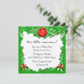 ホリ葉ーオーナメントホリデーパーティー 招待状 (スタンド正面)