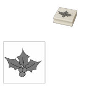 ホリ葉ークリップアートクリップアートホリ葉ー ラバースタンプ (押印)