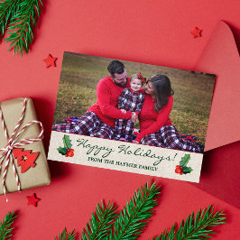 ホリ葉ーズ&ベリークリスマスホリデーカード シーズンカード