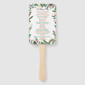 ホリ葉ーベリークリスマス |結婚式 プログラム ハンドファン (裏面)