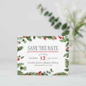 ホリ葉ーモダンホリ・パーティ日付の保存 案内ポストカード (スタンド正面)