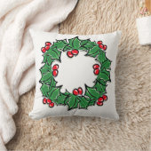 ホリ葉ーリース、ホリーベリー クッション (ブランケット)