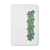 ホリ葉ーリース、ホリーベリー バスマット (正面縦)