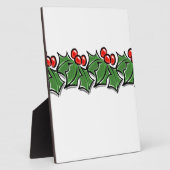 ホリ葉ーリース、ホリーベリー フォトプラーク (側面)