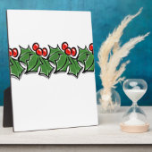 ホリ葉ーリース、ホリーベリー フォトプラーク (側面)