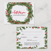 ホリ葉ーリースRed Berryギフト証明書 割引カード (正面/裏面)