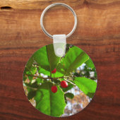 ホリ葉ー自然IIホリデイ植物学 キーホルダー (裏面)