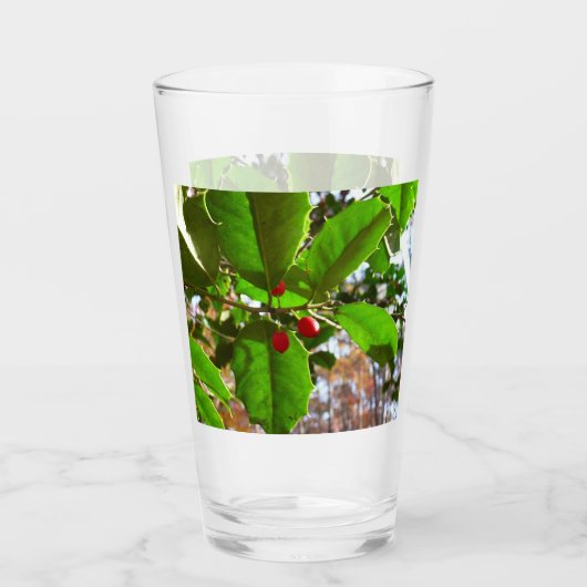 ホリ葉ー自然IIホリデイ植物学 タンブラーグラス (正面)
