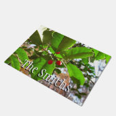 ホリ葉ー自然IIホリデイ植物学 ドアマット (アングル)