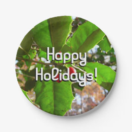 ホリ葉ー自然IIホリデイ植物学 ペーパープレート
