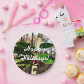 ホリ葉ーIホリデーボタニカル ペーパープレート (パーティー)