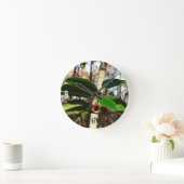 ホリ葉ーIホリデーボタニカル ラウンド壁時計 (ホーム)