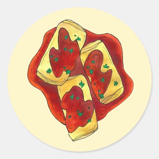 ホリ詰まったシュキャベツ転がユジュー料理食品 ラウンドシール (正面)