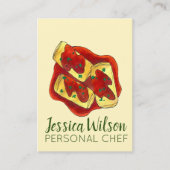 ホリ詰まったシュキャベツ転がユジュー料理食品 名刺 (正面)