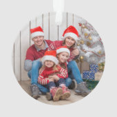 ホリ赤と白ーのすてきタイポグラフィ写真 オーナメント (裏面)