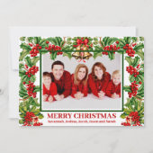 ホリ離れーとベリーの写真カスタムカレンダー シーズンカード (正面)