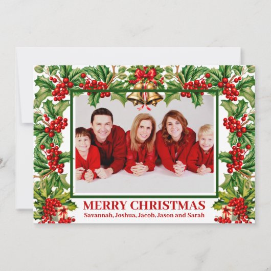 ホリ離れーとベリーの写真カスタムカレンダー シーズンカード (正面)