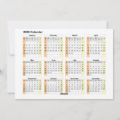 ホリ離れーとベリーの写真カスタムカレンダー シーズンカード (裏面)