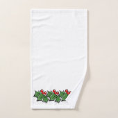ホリ離れーベリークリスマスガーランド バスタオルセット (ハンドタオル)