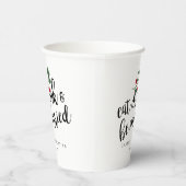 ホリ食べードリンクとビー結婚したクリスマスベリー 紙コップ (右)