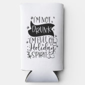 ホリ飲デイ・スピリットに満ちていない |ドリンククリスマス スリム缶クーラー (正面)