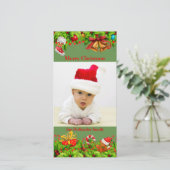 ホリ飾ーと写真クリスマス シーズンカード (スタンド正面)