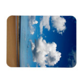 ホルカムビーチノーフォークイングラスポスタクラシックーラウンド マグネット (横)