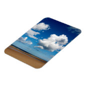 ホルカムビーチノーフォークイングラスポスタクラシックーラウンド マグネット (左側)