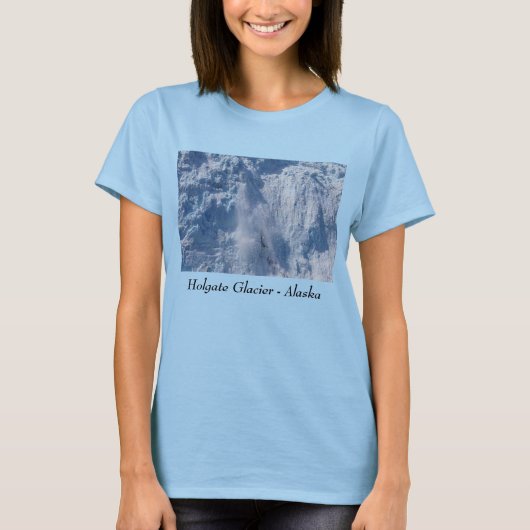 ホルゲート氷河崩落アクションTシャツ Tシャツ (正面)
