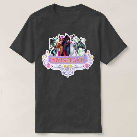 ホルサーランド馬キャラクターホルサーランド Tシャツ (デザイン正面)