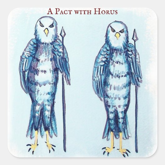 ホルスとのやくそく スクエアシール (正面)